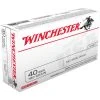 Winchester 40 S&W - 180 Grain Full Metal Jacket Ammo, 50-Round, Q4238 -Boat Sport Shop sftp a s assets20200504000000037