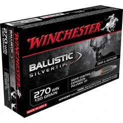 Winchester 270 WIN - 130 Grain Rapid Controlled Expansion Polymer Tip Ammo, 20-Round, SBST270