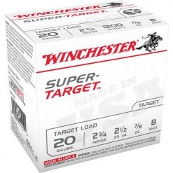 Winchester 20 Gauge - Target Load Ammo, 25-Round, TRGT208
