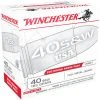 Winchester 40 S&W - 165 Grain Full Metal Jacket Ammo, 200-Round, USA40W