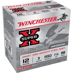 Winchester 12 Gauge - Xpert High Velocity Steel Shot Ammo, 25-Round, WEX123BB