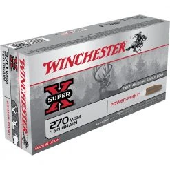 Winchester 270 WSM - 150 Grain Power-Point Ammo, 20-Round, X270WSM