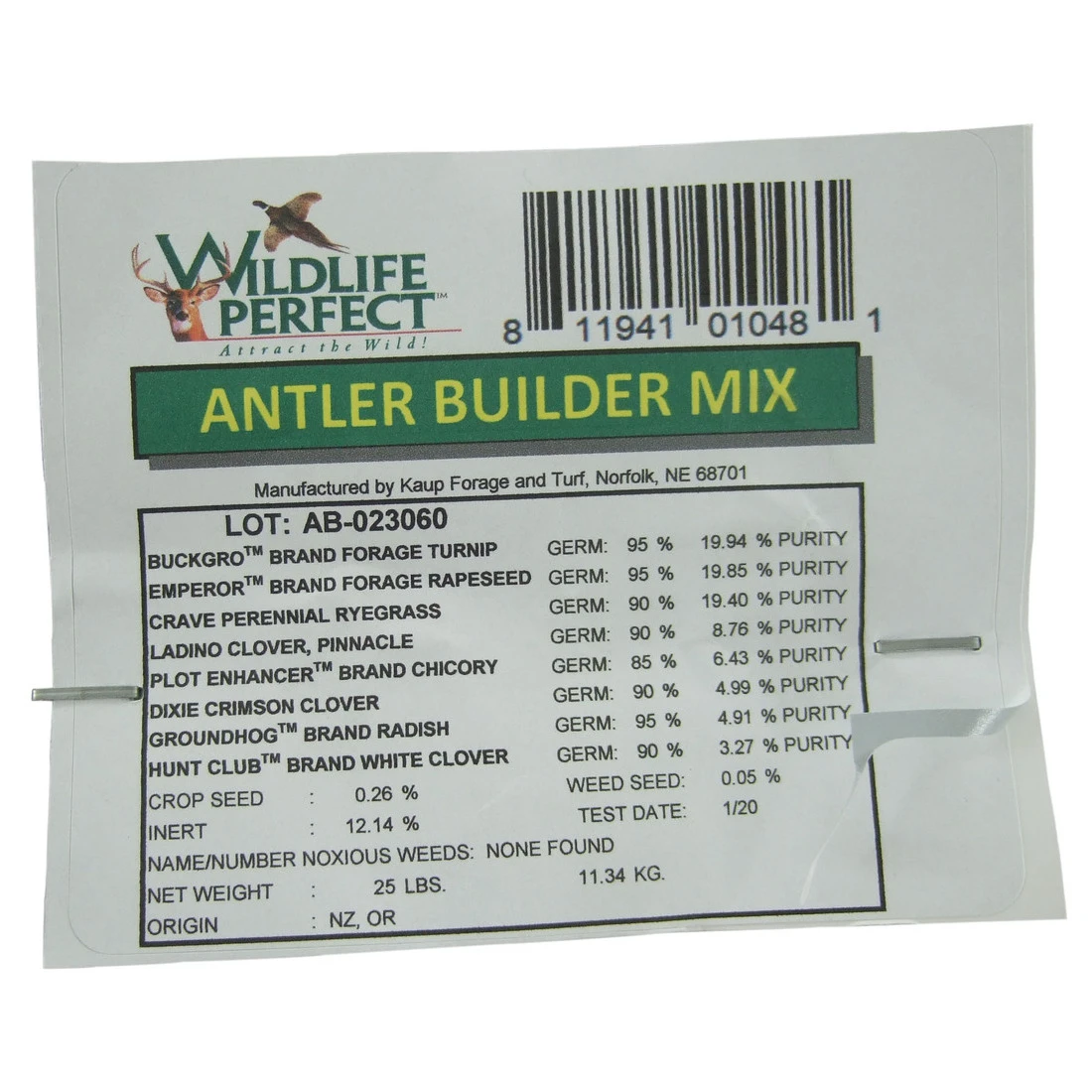 Wildlife Perfect Antler Builder Mix, WP-SEED-25, 25 LB 4 Wildlife Perfect Antler Builder Mix, WP-SEED-25, 25 LB - Image 2