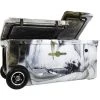 Wyld Gear Dual-Compartment Insulated Cooler with Wheels & Tap Kit! Aerator Port Kit & Rod Holder, HC75-17P, 75 Quart