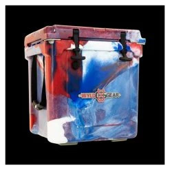 Wyld Gear Isulated Cooler with Tap Kit! Aerator Port Kit & Rod Holder, HC25-17RWB, 25 Quart