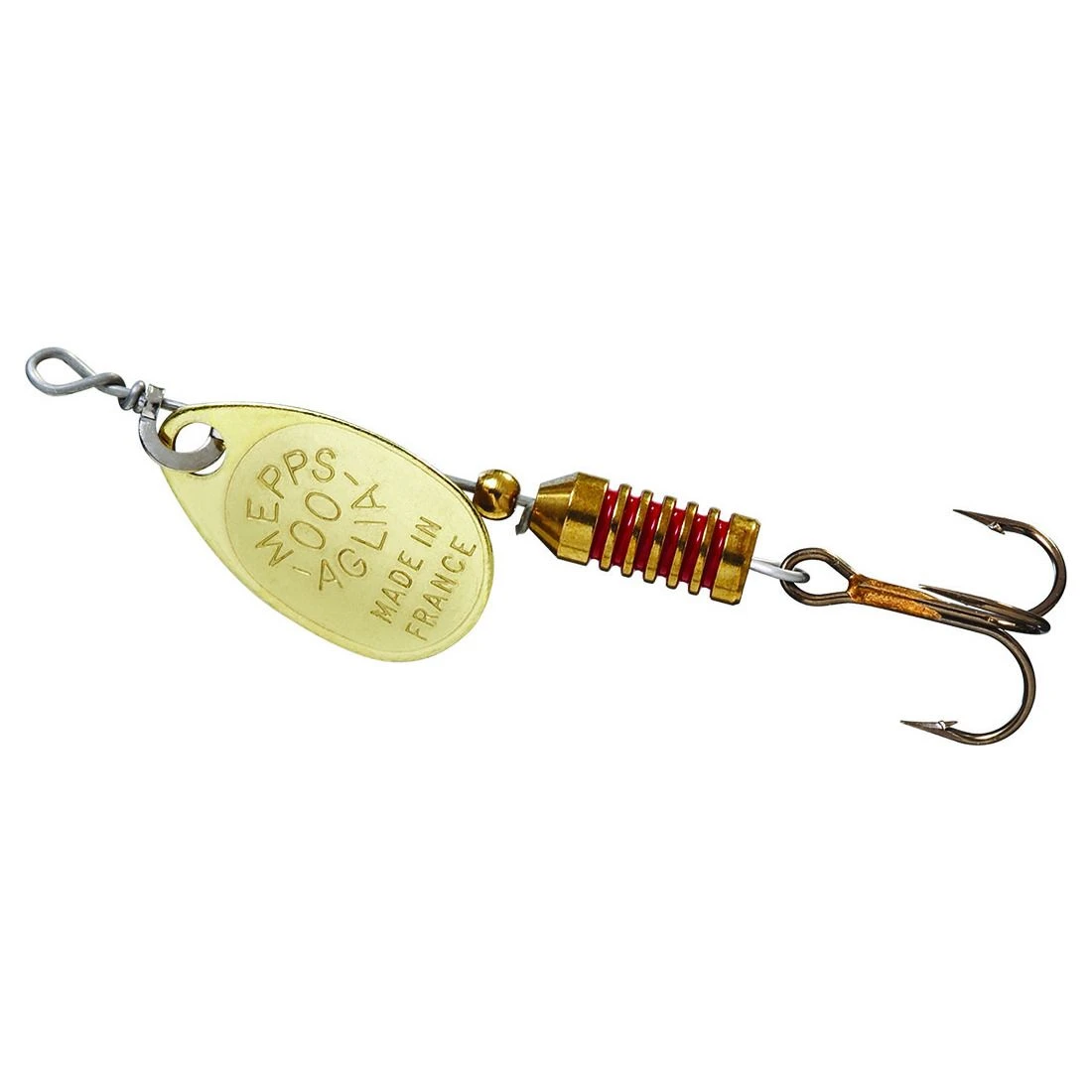 Mepps Aglia - Plain Treble Gold Blade #00 (1/18 OZ), B00 G 3 Mepps Aglia - Plain Treble Gold Blade #00 (1/18 OZ), B00 G