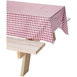 Coleman Vinyl Tablecloth, Red/White Checkard, 2000014859