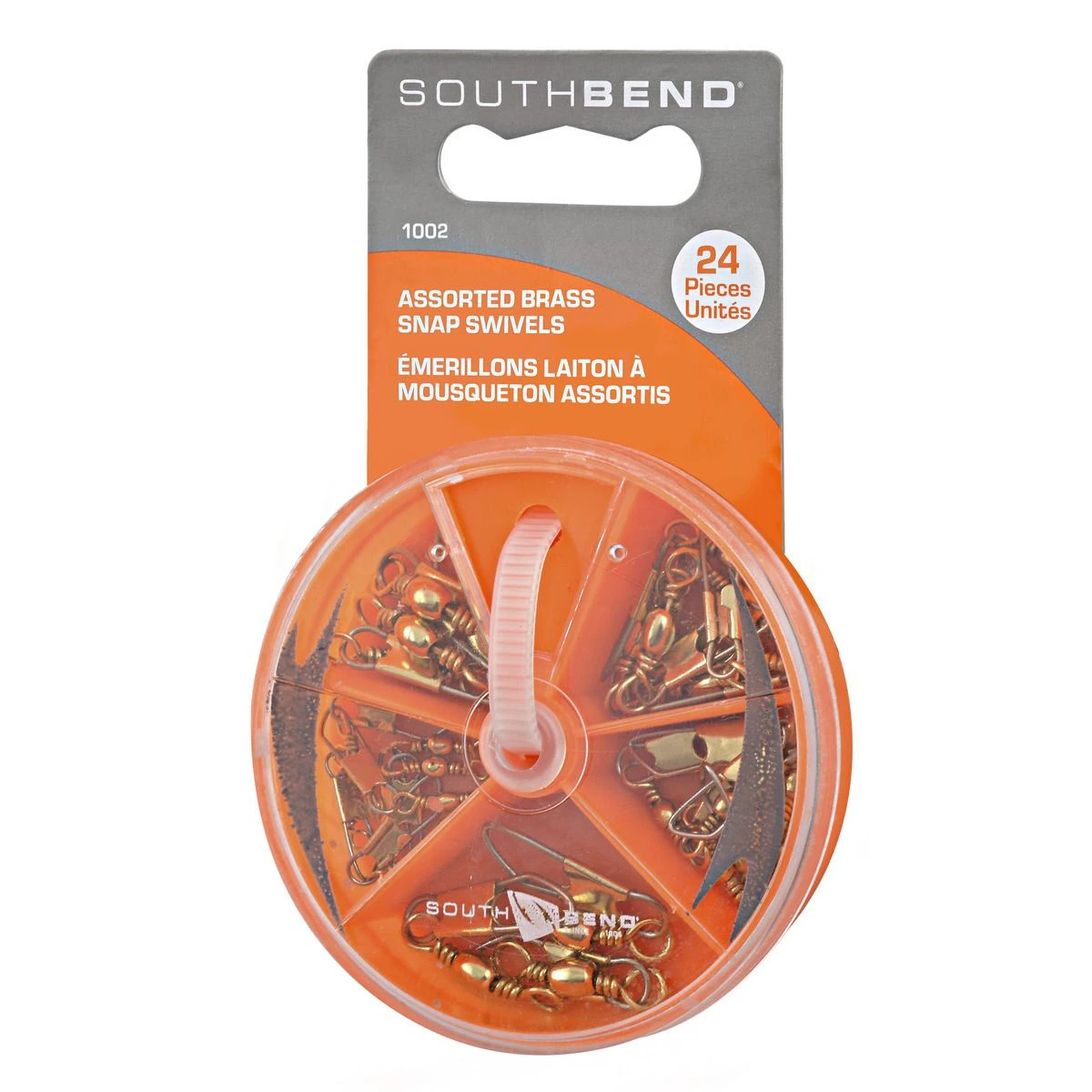 South Bend Assorted Brass Snap Swivels, 24-Pieces, 100636 3 South Bend Assorted Brass Snap Swivels, 24-Pieces, 100636