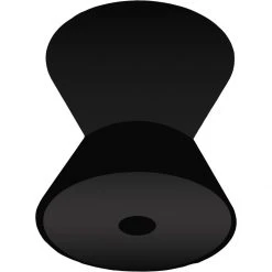 Shoreline Marine Bow Roller Rubber, 3 X 1/2-Inch, Black, 52318