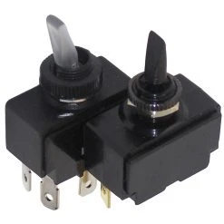 Shoreline Marine Toggle Switch On / Off, Black, 52106