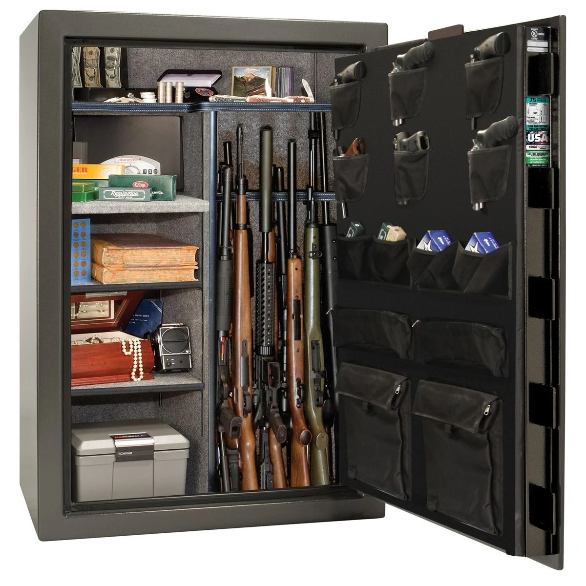 Liberty Safe Patriot 48-Gun Gray Marble E-Lock, Gray Marble, PS48-GYM-75E 4 Liberty Safe Patriot 48-Gun Gray Marble E-Lock, Gray Marble, PS48-GYM-75E - Image 2