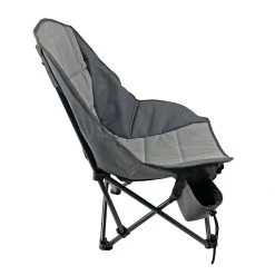 Black Sierra Equipment Event Padded Scoop Chair, Grey, YQCH-002-GRY-BSE -Boat Sport Shop sftp a s assets20220513000000010