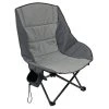Black Sierra Equipment Event Padded Scoop Chair, Grey, YQCH-002-GRY-BSE -Boat Sport Shop sftp a s assets20220513000000012