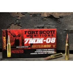 Fort Scott Munitions 7MM-08 REMINGTON 120 Grain Centerfire Rifle Ammunition, 7MM08-120-SCV1 -Boat Sport Shop sftp a s assets20220622000000218