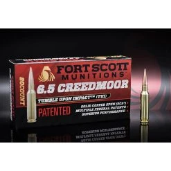 Fort Scott Munitions 6.5 CREEDMOOR 123 Grain Centerfire Rifle Ammunition, 65CM-123-SCV11 -Boat Sport Shop sftp a s assets20220622000000225