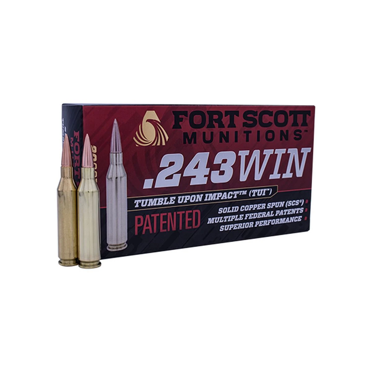 Fort Scott Munitions 243 WINCHESTER 80 Grain Centerfire Rifle Ammunition, 243-080-SCV 3 Fort Scott Munitions 243 WINCHESTER 80 Grain Centerfire Rifle Ammunition, 243-080-SCV
