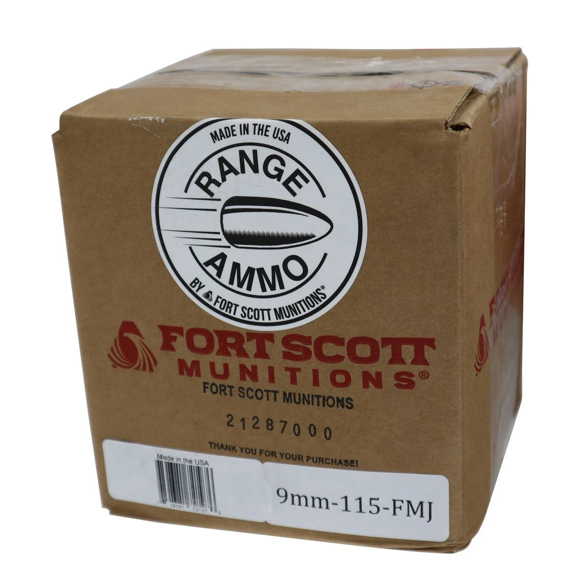 Fort Scott Munitions 9mm 115 Grain Centerfire Pistol Ammunition - Range Ammo, 500-Rounds, 9MM115FMJ 3 Fort Scott Munitions 9mm 115 Grain Centerfire Pistol Ammunition - Range Ammo, 500-Rounds, 9MM115FMJ